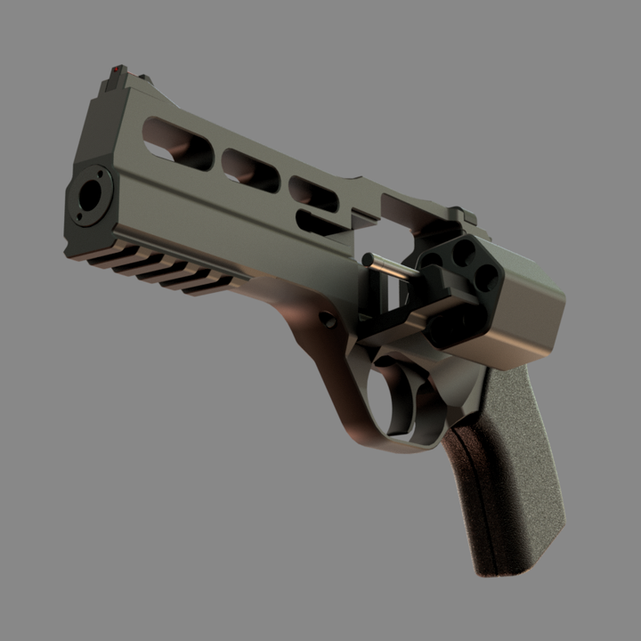 キアッパライノ 3Dプリント 🦏 Chiappa Rhino 20DS - High-Detail 3D Printable Replica